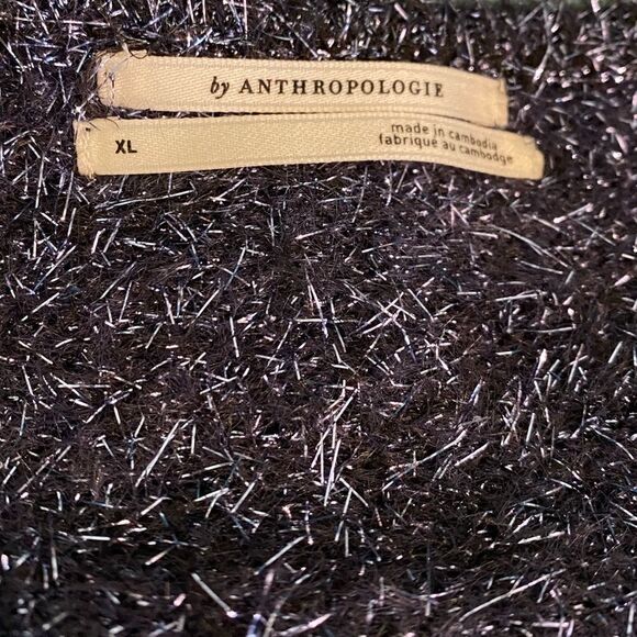 NWOT By Anthropologie Eyelash Blue Pullover Sweater Sz. XL - Picture 4 of 8